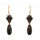 Cute Bohemian garnet earrings