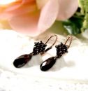 Cute Bohemian garnet earrings