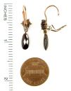 Cute Bohemian garnet earrings