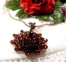Vintage garnet pendant Victorian style