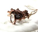 Vintage garnet pendant Victorian style