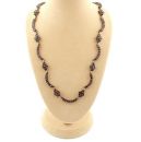 Fine Bohemian roundabout garnet necklace