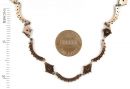 Fine Bohemian roundabout garnet necklace