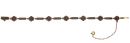 Original Bohemian garnet bracelet in Art Deco style