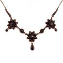 Vintage star garnet necklace Victorian style