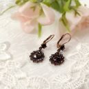 For Carol only : Bohemian garnet earrings