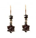 For Carol only : Bohemian garnet earrings