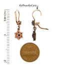 For Carol only : Bohemian garnet earrings