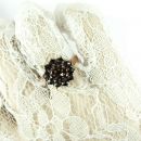 Smaller round Bohemian garnet ring