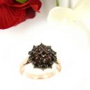 Smaller round Bohemian garnet ring