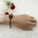 Beautiful Vintage garnet bangle set allaround wirh garnets // ГРАНАТ