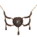Vintage garnet heart necklace (9000 RUB) in Victorian style *L