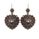 Vintage garnet heart earrings (12000 RUB)Victorian style *L