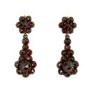 Vintage garnet flower earrings (6900 RUB) Victorian style *L