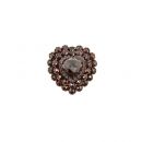 Vintage garnet ring in Victorian style