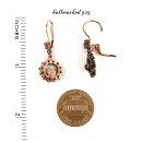 Original round Bohemian garnet earrings