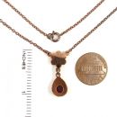 Vintage garnet necklace Victorian style