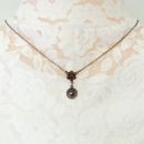 Vintage garnet necklace Victorian style