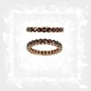 Bohemian eternity garnet waves ring size 6 1/2