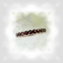 Bohemian eternity garnet waves ring size 6 1/2