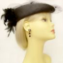 # ZU ÄHNLICHVintage garnet earrings w/ freshwater pearls Victorian style