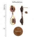 Vintage garnet earrings Victorian style