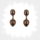 Cute Vintage garnet drop earrings in Victorian style    ГРАНАТ
