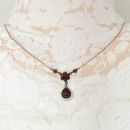 Cute Vintage garnet necklace in Victorian style/ ГРАНАT