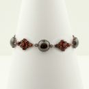 Vintage garnet bracelet Victorian style