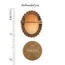 Bohemian garnet brooch with shell cameo    ГРАНАТ 092EFL