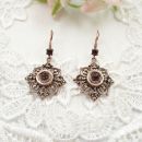 Vintage garnet earrings // ГРАНАТ