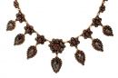 Impressive Vintage garnet drops opera necklace