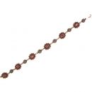 Armband mit ovalen Rosetten + runden Granaten