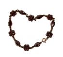 Vintage garnet drop bracelet in Victorian style
