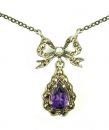 Markasitcollier echt Amethyst