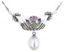 Marcasite Pearl Collier
