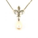 Marcasite Pearl Collier