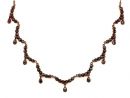 Vintage Victorian drippy garnet necklace