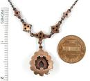 Vintage Victorian garnet drop necklace