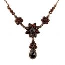 Collier mit gr.Blume + TropfenAnhänger