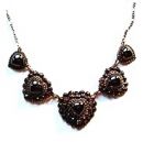 Garnet Heart Collier