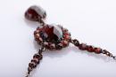 Vintage oval garnet necklace
