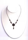 Vintage garnet star necklace