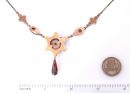 Vintage garnet star necklace