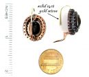 Bö.Granat Ohrring oval