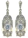 Marcasite Pearl Earrings