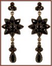 Vintage Victorian garnet earrings w/14ctgold studs