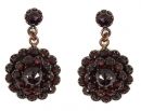 Vintage Victorian garnet earrings w/14ctgold studs
