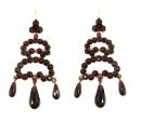 Vintage Victorian garnet earrings *w/14ctgold wire