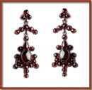 Vintage Victorian garnet earrings w/14ct-gold studs